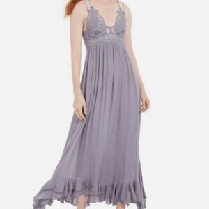 Free People Lavender Lace Nightgown NWT